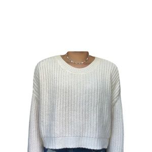 Cream Women’s L.A Hearts Knit Sweater Size Medium